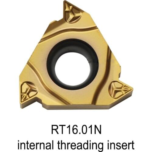 Original RT16.01N YBG201 16IR Carbide Inserts Threading 1.0 1.5 2.5 2.0 3.0 2.5 Internal Thread Insert Lathe Tools Cutter