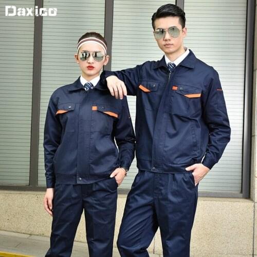 Long Sleeve Mechanical Working OverallsMen Women Reflective Factory Worker Wear Welding Suits Breakdown Service Workshop Uniform