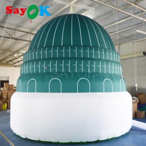 Sayok Giant 4m/13.1ft High Simulated Inflatable Mosque Model Inflatable Masjid with Blower