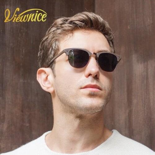 Vintage Acetate Wood Sunglasses For Men/Women Retro Polarized Lens UV400 Classic Sun glasses