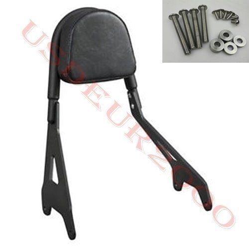 BACKREST SISSY BAR w/ Side Arm Pad for Yamaha Star Bolt XV950 XVS950 R C Spec 2013 2014 2015 2016 2017 13 14 15 16 17 Black