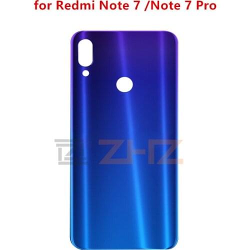 Original For Xiaomi Redmi Note 7/ Note 7 Pro glass Battery Back Cover Rear Door Housing Replacement Repair Spare Parts