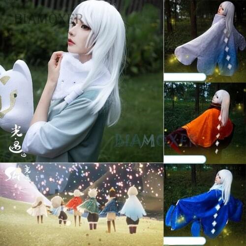 13 Styles Game Sky : Children Of Light Cosplay Costumes Clock Descendants Of Light Top + Pants Cosplay Wig