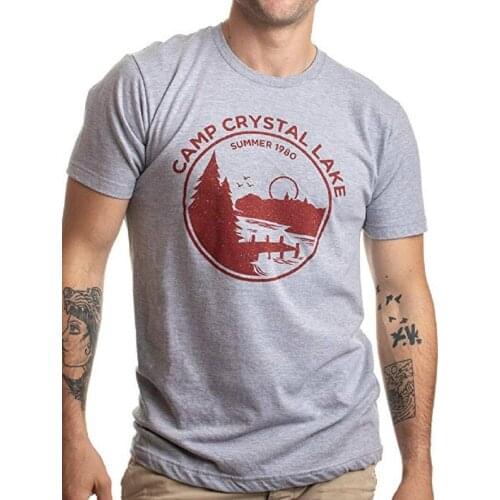 1PCS Summer 1980 Camp Crystal Lake Counselor | Funny 80s Horror Movie Fan Humor Joke T-Shirt Funny Tees for Men Fashion