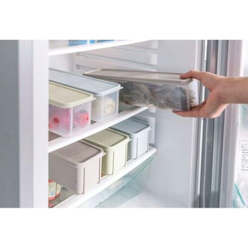 Refrigerator Food Storage Box With Lid Plastic Drawer Crisper Kitchen Noodle Fruits Container B1