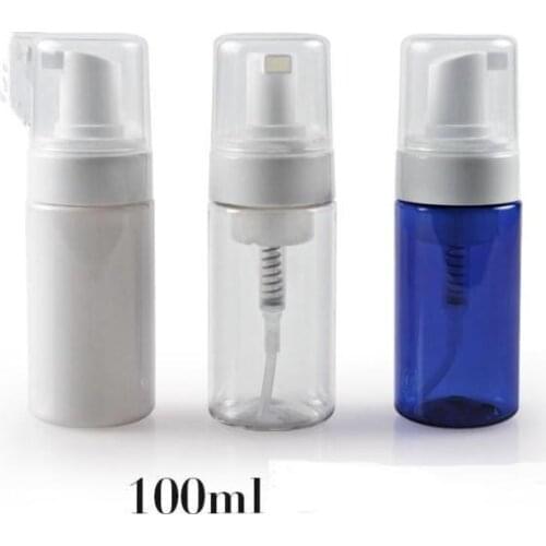 100Pcs/Lot 100ML Foaming Bottle,Foaming Pump,Soap Sispenser,Plastic PET Foam Bottle Have 3 colors Refillabel Bottle SN1665