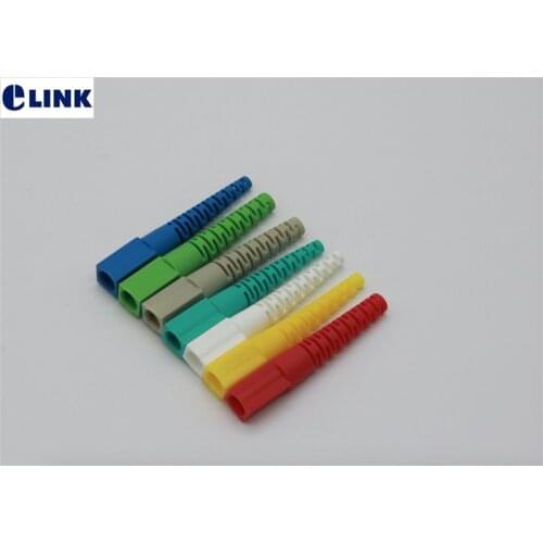 1000 pcs SC square boot for 3.0mm 2.0mm cable fiber optic connector kits red yellow blue green aqua white gray SC fiber boot