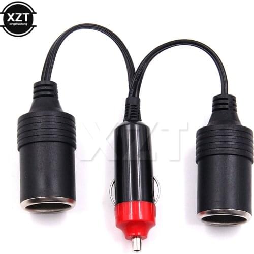 2 Ways Triple Car Cigarette Lighter Splitter Female Socket Plug Power Adapter Connector, input 12V Output 12V 10A