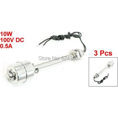 3 Pcs / Lots x ZS12010 Fish Tnak Pool Liquid Water Level Sensor Vertical Stainless Steel Float Switch