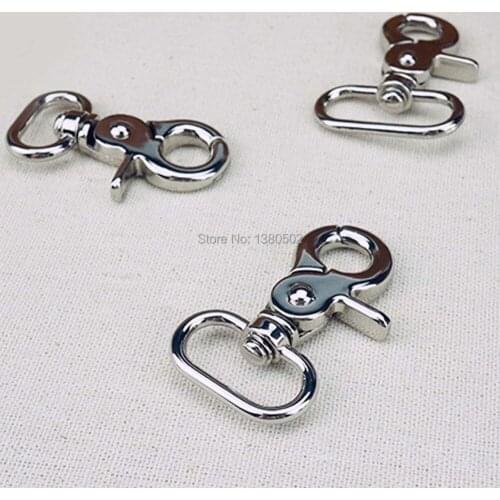 5PCS /lot 45mm Multifunction Metal Snap Hooks dog Hooks Clip buckles Rotary Swivel for lanyard