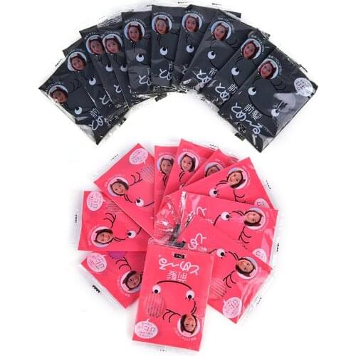 50bag 100pair/bag Fashion Bangs Magic Paste Posts Hair Sticker Clip Magic Tape Fringe Hair Bang Patch Stick Headwear