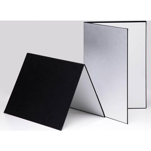 A4 Light Reflector Double-sided Multi-purpose 3-in-1 Folding Light Diffuser Board for Still Life Photography for Photography