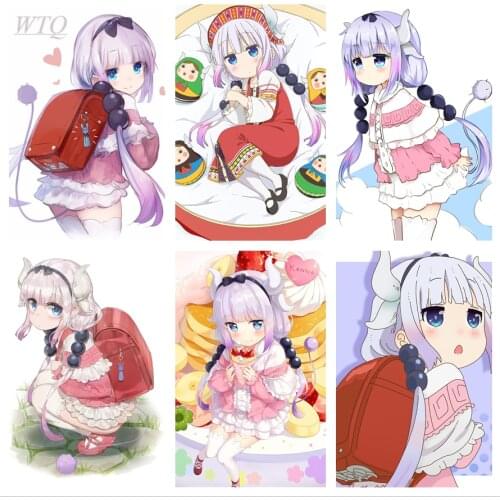 Anime Posters Miss Kobayashis Dragon Maid Conna Canvas Painting Wall Decor Poster Wall Art Photos for Childrens Room Decor