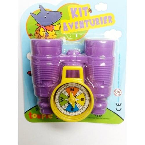 Children kids Educational Toys use for dress up only Multifunction binoculars with compass Set