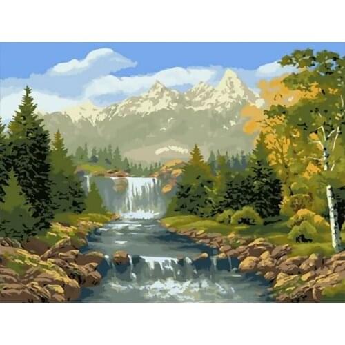 DIY HandPainted Oil Painting Paint By Numbers For Adults Children Landscape Picture Paint Home Decoration Unique Gift