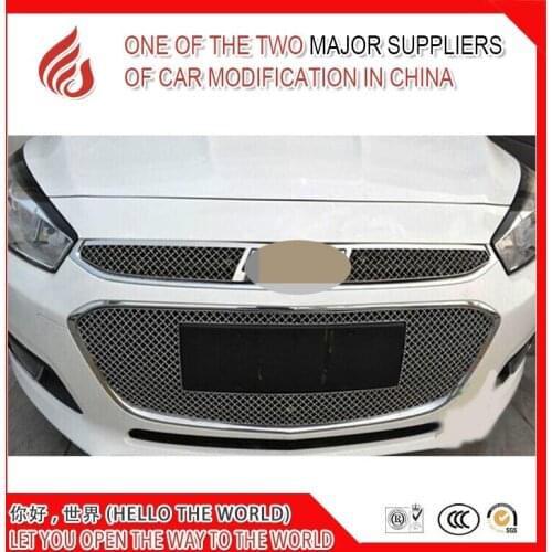 Hot sale 304 Stainless fit well modification car front grille racing grills grill cover trim for Cruze 2015 2016 2017