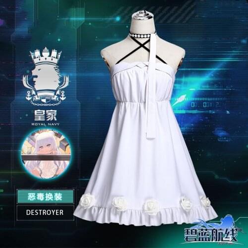 Game Azur Lane Destroyer Cosplay Costume Girls Summer Dress Halloween Carnival Uniforms Cute Outfits Fancy Dress Daily Suits