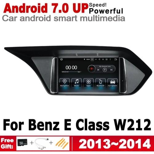 IPS Android 7.0 up car multimedia player gps navigation For Mecerdes Benz E W212 2013~2014 NTG original style HD screen WiFi BT