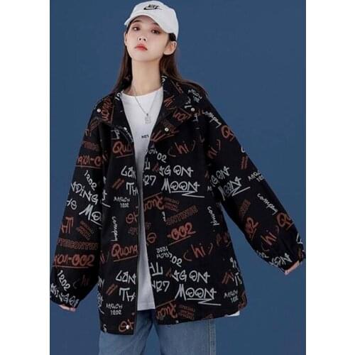 Jacket Spring and Autumn Womens High Street 2021 New Retro Hong Kong Style Fried Street Fashion European Style Baseball Uniform