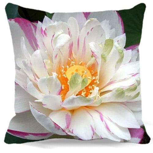 16" 18" 19" 20" 24" Square Cushion Cover Fashion 2017 Natural pink white Lotus Home Decor Pillow Covers Car Sofa Seat 9 style