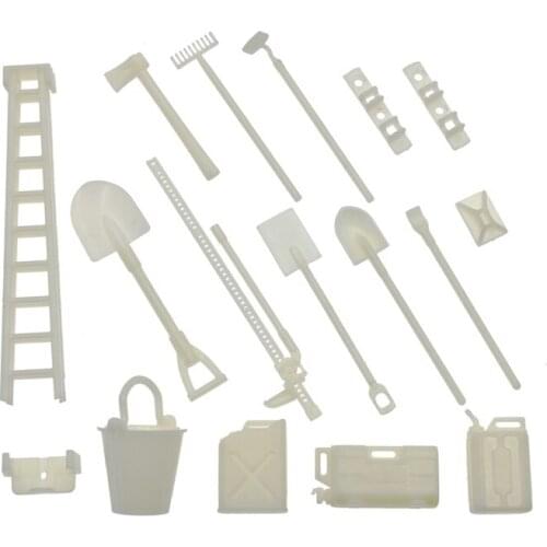 Simulated Decoration Suitcase Luggage Rack Shovel Winch Shovel for TRX4 SCX10 90046 90047 RC Climbing Car Accessories