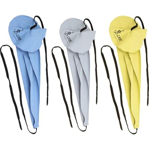 M MBAT Saxophone Cleaning Cloth Microfiber Instruments Cleaning Cloth 3 Colors Sax Clarinet Flute Musical Instrument Accessories