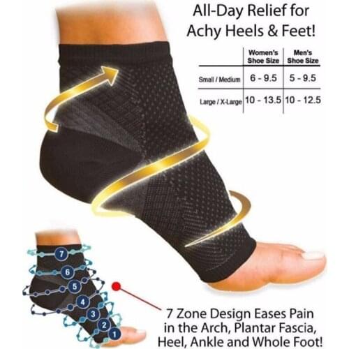 Men Womens Ankle Compression Sleeve Ankle Support Shoes Arch Heel Pain Relief Support 2018 New Arrival Ankle Support