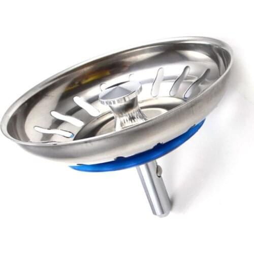 Stainless Steel Sink Filter Kitchen Drains Sewer Waste Plug Bathroom Hair Catcher Colanders Strainer Basin Accessories