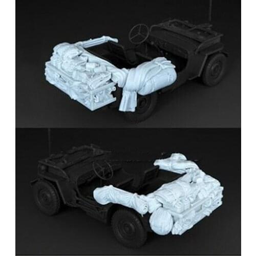 New Unassembled 1/35 Basket & Canvas for kits Resin Figure Unpainted Model Kit