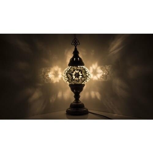 Newest Turkish mosaic table Lamp vintage art deco Handcrafted lamparas de mesa Glass romantic bed light lamparas con mosaicos