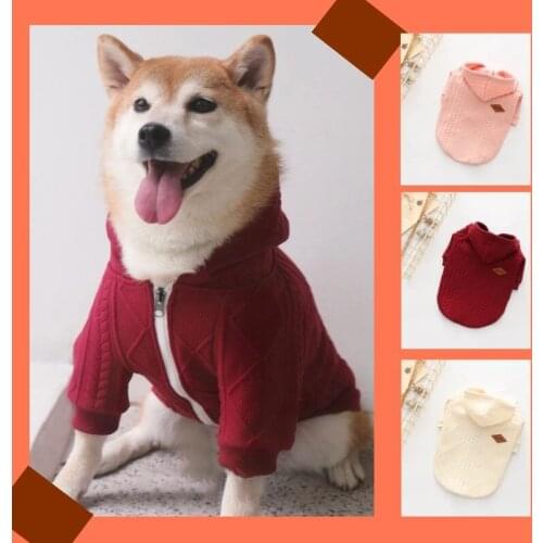 Dog Clothes Puppy Sweater With Hat Hoodie For Small Medium Dogs Winter Autumn Cotton Pet Clothing For French Bulldog Chihuahua