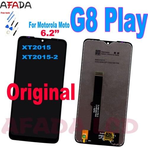 Original For Motorola Moto G8 Play XT2015 XT2015-2 LCD Display Touch Screen Digitizer Glass Panel Assembly Motorola G8Play Lcd