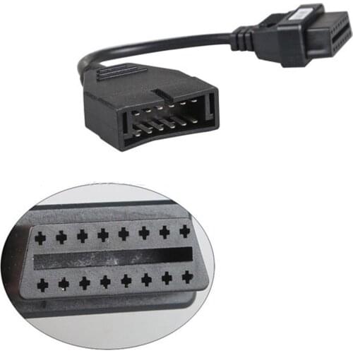 Plastic Convertor Adapter Cable Diagnostic Scanner OBD 12 Pin OBD1 to 16 Pin OBD2 Convertor Adapter Cable Diagnostic Scanner
