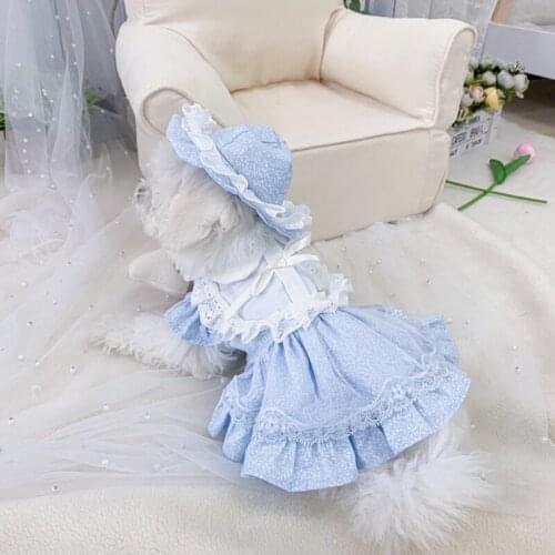 Chihuahua Dress Cat Skirt Summer Pet Dog Clothes Yorkies Bichon Poodle Schnauzer Pomeranian maltese Costume Doggie Puppy Apparel
