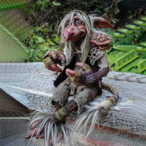 Resin Dwarfs Statue Garden Accessories Horrifying Elf Statue Halloween Garden Decoration Lawn Mini Resin Gnome Ornament