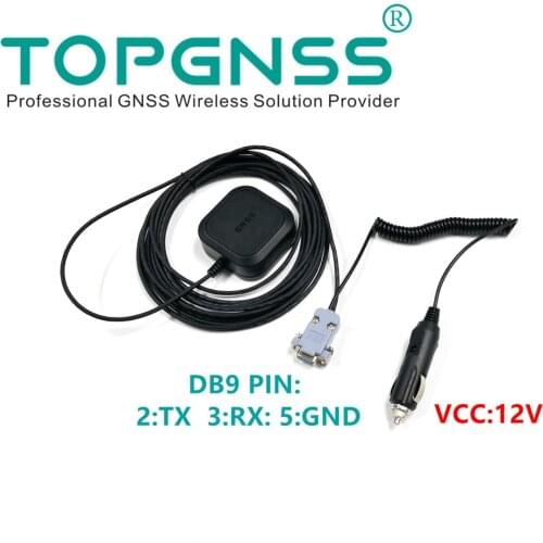 High quality 12V RS232 output GPS Receiver Antenna module Vehicle Industrial NMEA0183 TOP607 TOPGNSS