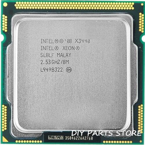 Intel Core Xeon X3440 8M Cache 2.53GHz Torbu Frequency 2.9 LGA 1156 P55 H55 close to I5 650 i5 750 i5-760
