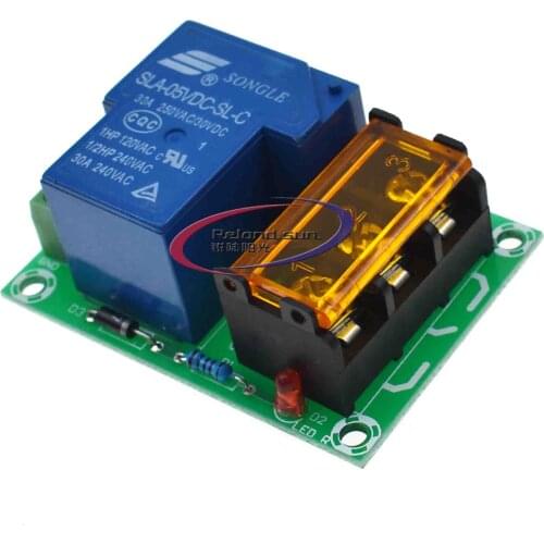 XH-M175 relay module normally open normally closed 30A high current relay output 12V 24V 5V power supply