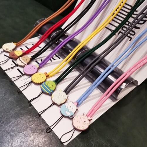 Mobile Phone Strap Long Anti-lost Rope Women lanyard Red Pink Purple Black Blue Green Yellow Brown Gray Color Anti Drop Strap