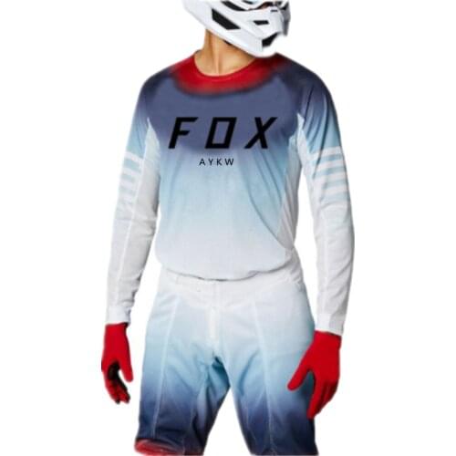 Motorcycle Mountain Bike Team Downhill Jersey MTB Offroad DH Fxr Bicycle Locomotive Shirt Cross Country Mountain AYKW Fox Jersey
