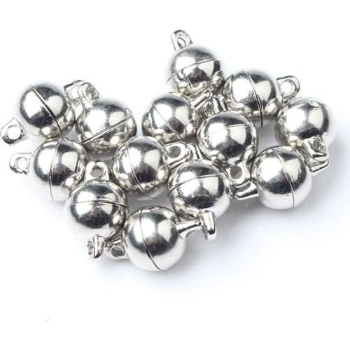 Spot supply accessories magnet buckle Necklace buckle scarf buckle natural crystal earphone magnetic buckle nickel gold