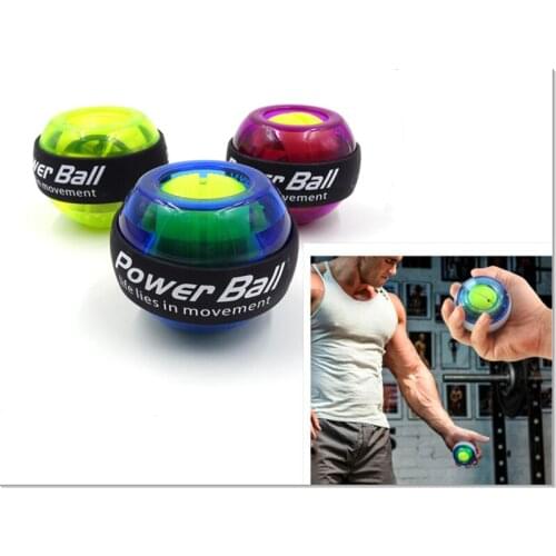 LED Wrist Ball Trainer Gyroscope Strengthener Gyro Power Ball Arm Exerciser Exercise Machine Gym power ball Fitness Equipment
