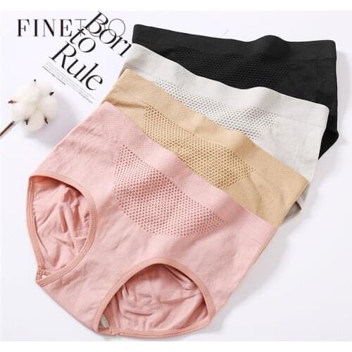 FINETOO Breathable Women Panties Cotton Underpants Soft Womens Underwear Low Waist Female Brief Super Elastic Ladies Panty 2020