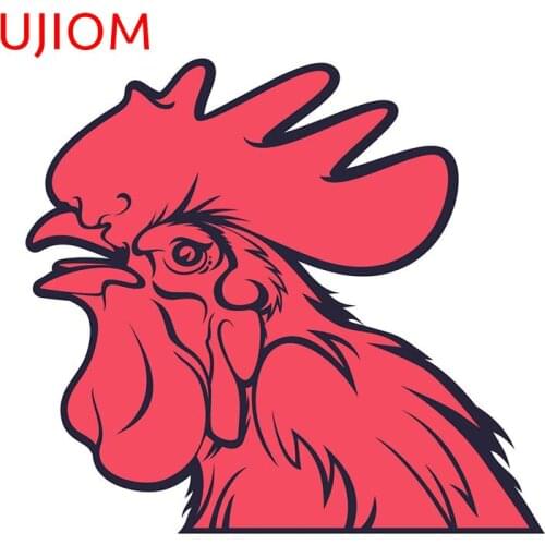 UJIOM Cock Head Bedroom Accessories Living Room Decor Wall Sticker Waterproof Refrigerator Computer Decor Poster Decal Wallpaper