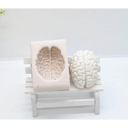 1pc 3D Brain Silicone Fondant Mold For Baking ,Cake Decorating Tools Cake Resin Molds Kitchen Baking Accessories FM2002