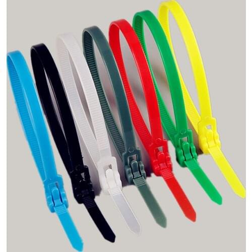 100pcs width4.8 colours 5X200mm xintylink releasable Nylon Cable ties Network Plastic Cable Wire Organiser reusable Zip Tie C