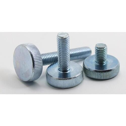 20pcs M4 stainless steel hand screw flat head knurled screws home decoration bolts 14mm-40mm length