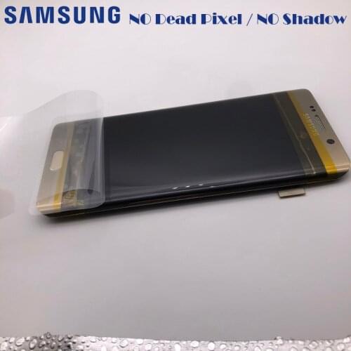 2560*1440 5.7'' ORIGINAL SUPER AMOLED Display For Samsung Galaxy S6 EDGE Plus S6+ G928 G928A G928F LCD With Frame Touch Screen