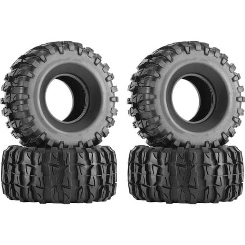 4Pcs Rubber 2.2" Tires Tyres OD 135mm with Foam for 1/10 RC Rock Crawler Axial SCX10 90047 D90 D110 TF2 Tamiya CC01 Traxxas TRX4
