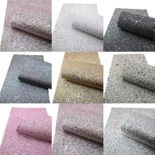 David accessories 20*33cm rainbow glitter DIY Synthetic leather fabric hair bow diy decoration crafts 1piece,1Yc3256